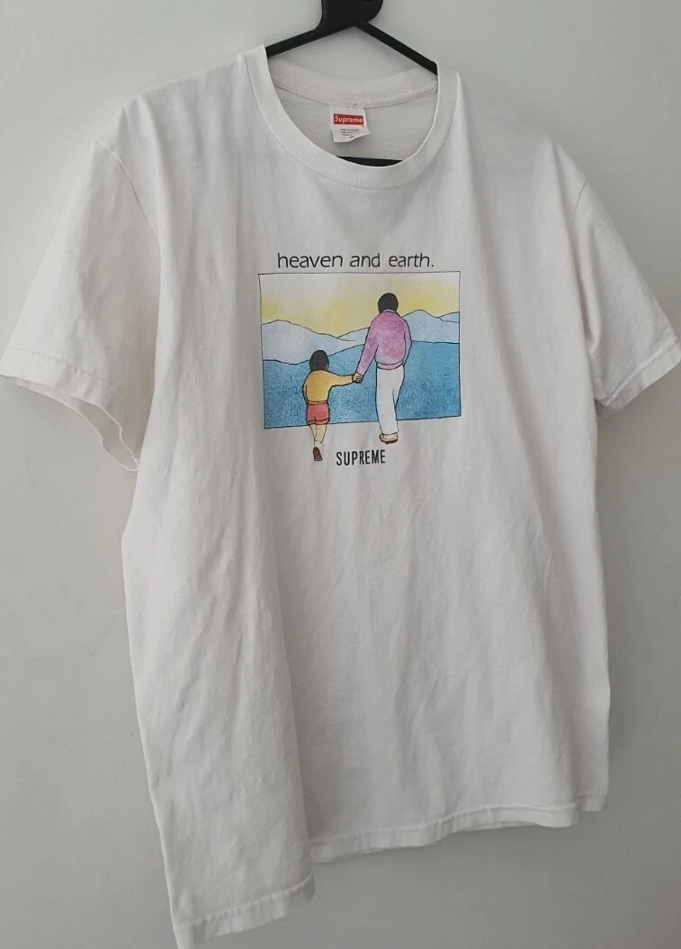 FW19 Supreme Heaven And Earth T Shirt Größe M T shirt Weiß