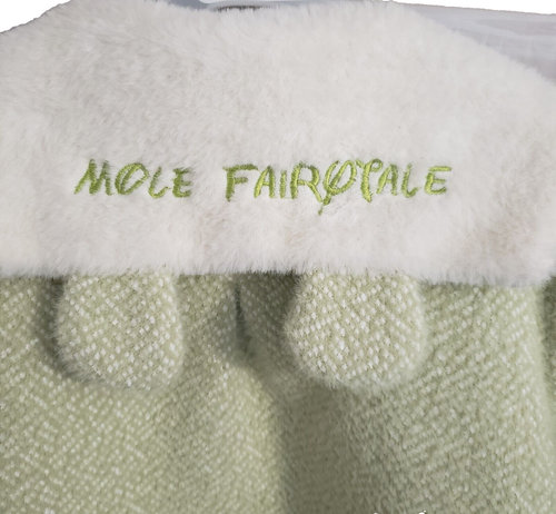 NWOT Mole Fairytale Girls Lined Coat Fur Collar & Pockets Size 6 Large Green - Picture 5 of 12