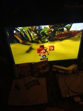 Ps1 Lot console  Fightstick Test Drive Crash Bandicoot  2 Controller 