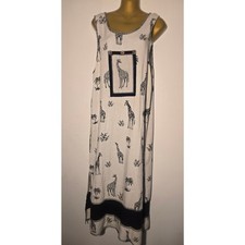 Vintage 90s Nina Piccalino Giraffe Print Jumper Dress | Made in USA | Size 8 / S