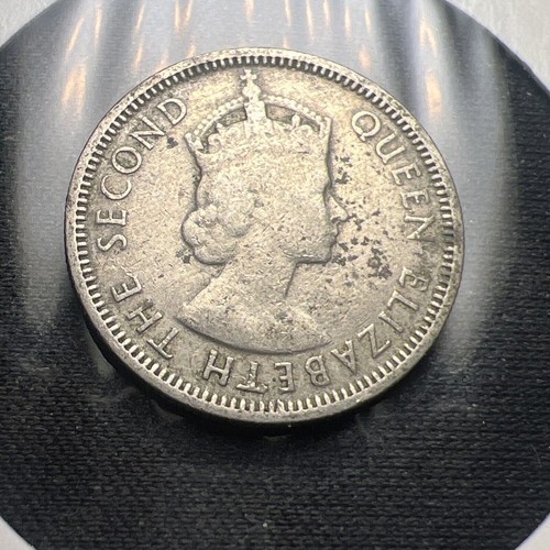 1953 Malaysia Britisch Borneo 10 Cent Münze X1798 - Bild 2 von 2