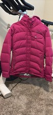 Columbia Kids Pink Hooded Puffer Jacket, Full Zip Long Sleeve Size M