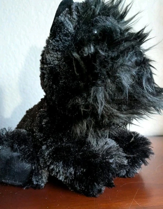 Aurora Black Scottie Dog Plush Toby 02433 New Toto Wizard Of Oz 10" Toon Goggles - Image 3 of 4