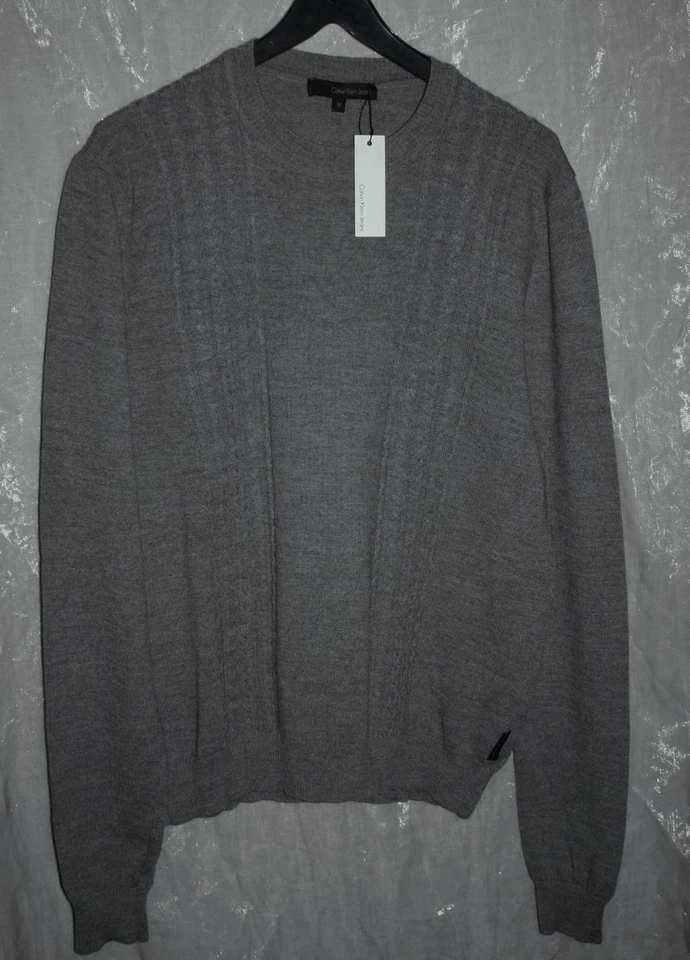 Pull 100% laine vierge homme CALVIN KLEIN JEANS S/M 16 ans - Photo 1/4