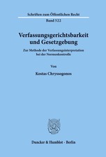 Verfassungsgerichtsbarkeit und Gesetzgebung. ...