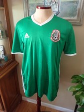 adidas Mexico National Team Soccer Jersey Green Sz XL W/Signatures