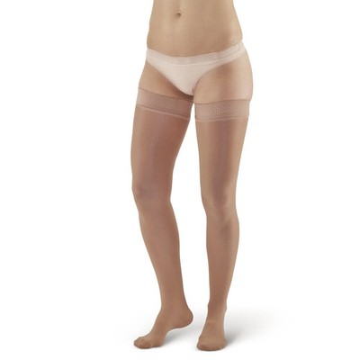 Ames Walker Style 385 Signature Sheer Thigh Highs w/Top Band 30-40 mmHg