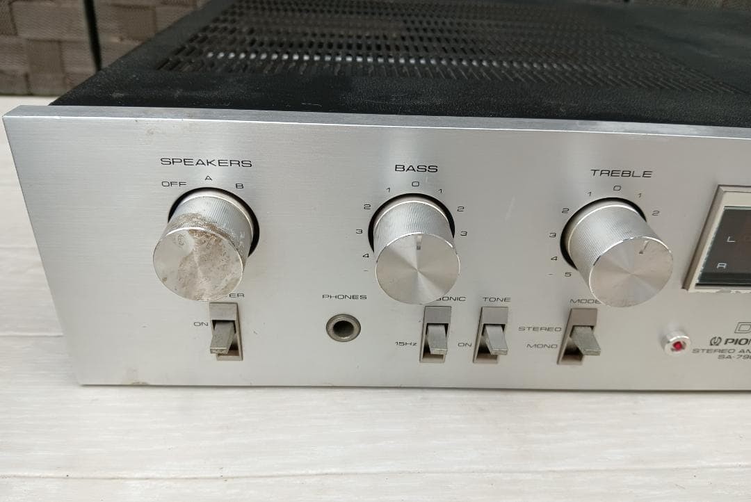 PIONEER SA-7900 Integrated Amplifier Silver Vintage Audio Used