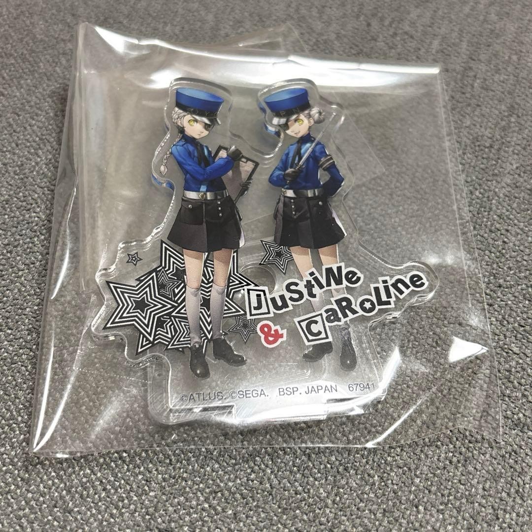 Persona 5 Royal F Prize Acrylic Stand Jus tinu＆Carlyne Used