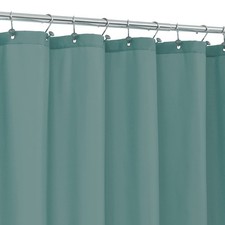 ALYVIA SPRING Teal Fabric Shower Curtain 72"W x 72"L (Pack of 1), Sea