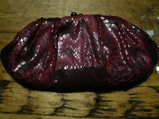 Jasper Conran dark red clutch bag