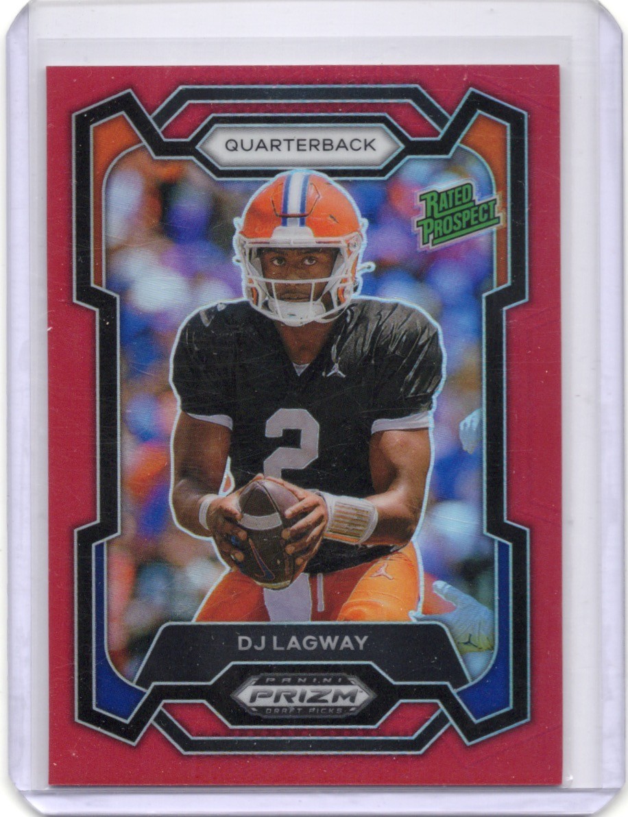 2024 Prizm Draft Picks DJ Lagway Red Rated Prospect #/299