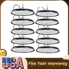 10-Pack 300W UFO LED High Bay Light Shop Industrial Commercial Factory Warehouse