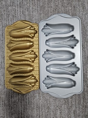  2x Nordic Ware Corn Cakes Pan Set Of 2 