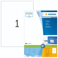 Herma Prem. Etiketten 210X297 100 Bl. Din A4 100 StüCk 4428 Etikett