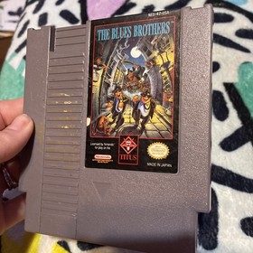 Cartucho de juego original Titus The Blues Brothers (Nintendo NES) probado funciona