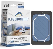 BED SCRUNCHIE W/ 10 Clips Holder Straps - Heavy Duty Gripper Clips - No Box Read