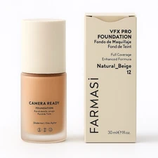 FARMASi Vfx Pro Foundation, Full Coverage Liquid Cream Natural Beige 30 ml