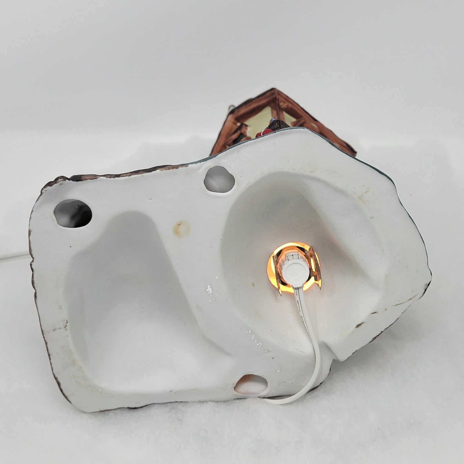 Christmas Village Illuminated Porcelain Building - Tugboat Inn