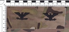 Set mit 2 aufnähbaren Abzeichen der US-Armee (Multicam): Oberst (COLONEL)