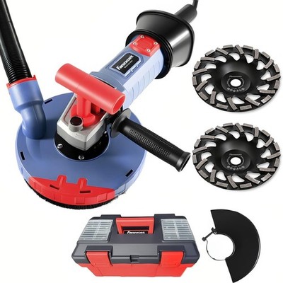 Betonschleifer Betonfräse Set inkl. Premium 180mm Diamantschleiftopf *2