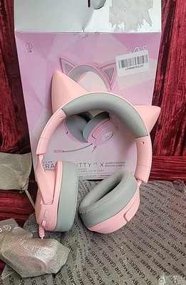 Razer Kraken Kitty V3 USB Headset RGB Kitty Ears - Quartz Edition New & Sealed! 
