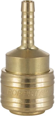 Poppstar Raccord rapide pour air comprimé NW 7,2 avec embout de tuyau LW 6 mm - Photo 1/4
