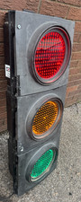 ⭐MAN CAVE FULL SIZE LED TRAFFIC LIGHT USED 240V DISPLAY MECHANICS RETRO⭐