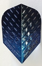 Harrows Sparkle Dimplex Black and Blue Fade Standard Dart Flights