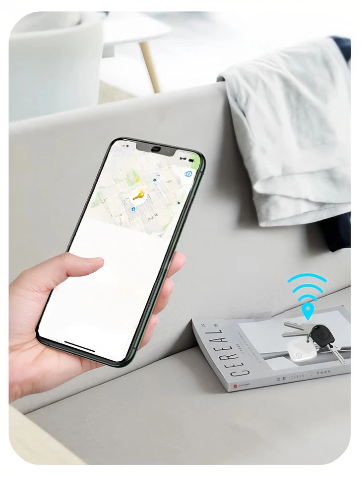 2 Stück Bluetooth Tracker Schlüssel Finder Auto Kind Hund iOS Kompatibel Wasserd - Bild 2 von 4