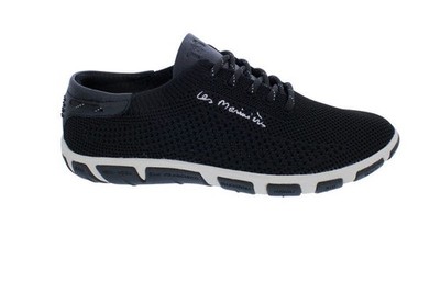 TBS Bootsschuh Jazaria Q7B04, Recyceltes Strickgewebe, Schwarz, Fußbett zum Wech