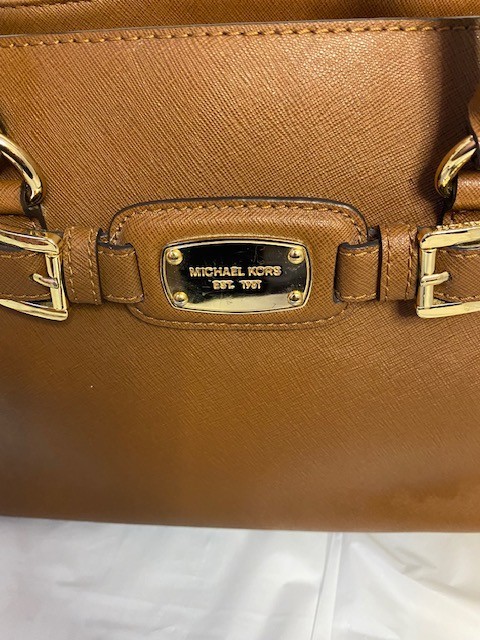 Michael Kors Hamilton Satchel/Shoulder bag in Luggage/Tan Brown/Caramel thumbnail 6