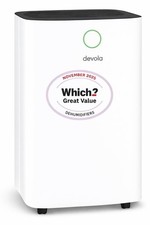 Image of Devola 12L/day Low Energy Dehumidifier Quiet & Energy Efficient (costs less than