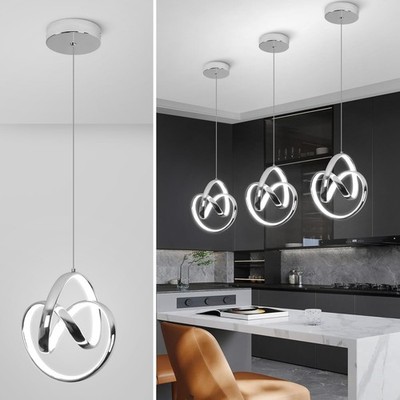 6000K Modern Pendant Light Fixtures, LED Pendant Lights Kitchen Island Lighti...