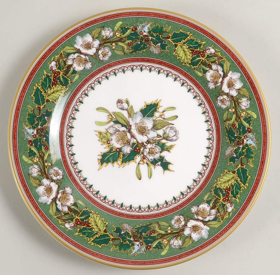 Spode Christmas Rose Accent Luncheon Plate 12485691 | eBay