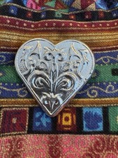 2.4 Ozt Hand Poured 0.999 Fine Silver Heart Made In The USA By Phrygian 91.25 per troy oz