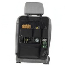 Tactical Car Seat Organizer with Multiple Pockets, MOLLE Panel System Black