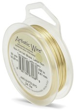 24 Gauge Tarnish Resistant Brass Craft Wire 20 Yard Spool Beading String