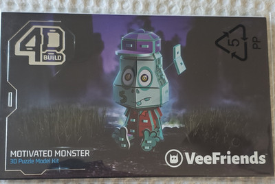VeeFriends 4D Build Motivated Monster 3D Puzzle Model Kit Paper Multicolor 8+