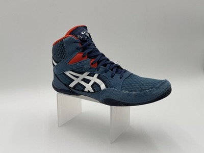 ASICS Snapdown 3 wrestling Boys Size 3 shoes in an azure and white colorway
