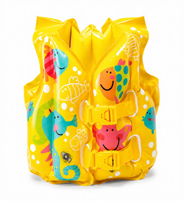 INTEX Kids Swim Vest Inflatable Life Jacket Ages 3-5 Toddler Pool Beach Float NE