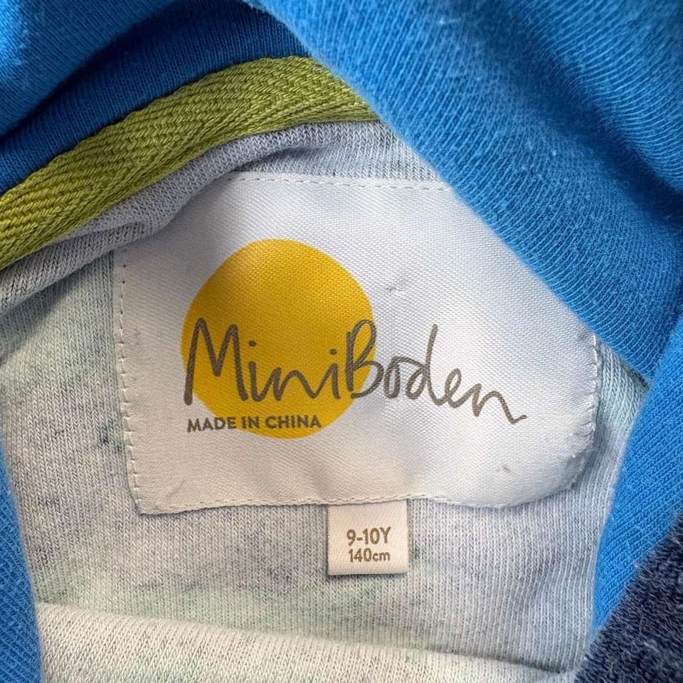 Mini roupão de banho BODEN masculino pano terry crocodilo com capuz cobertura 9-10 anos - Imagem 2 de 4