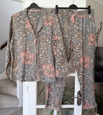 Next Morris & Co ‘Honeysuckle & Tulip’ Pattern Traditional Pyjamas PJs Size 18