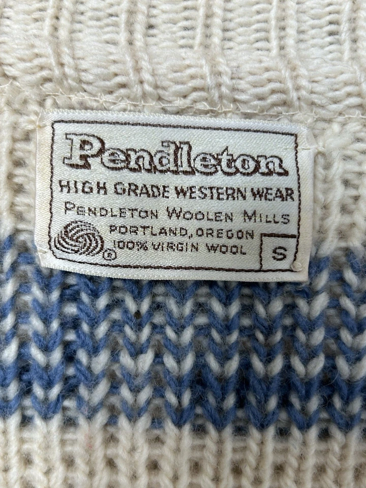 VTG 70s Pendleton Wool Cowichan Sweater High Grade Western S - Image 2 of 4