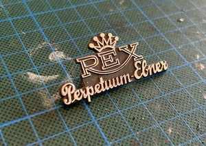 Perpetuum Ebner Rex Schriftzug Logo Emblem Ersatzteil Original Gebraucht