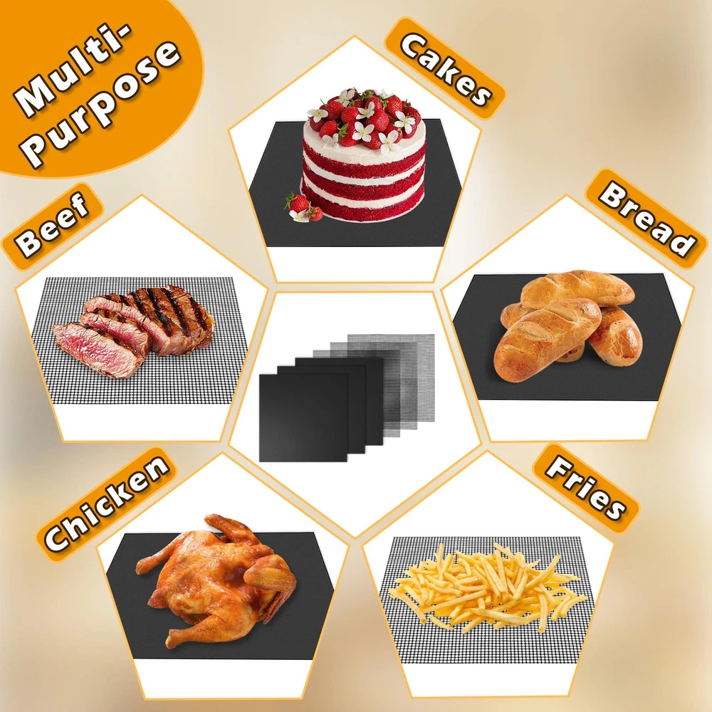 Air Fryer Liners Reusable Compatible with Breville Smart Oven Pro BOV900BSS
