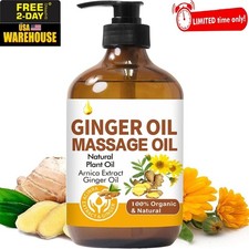 Aceite de masaje natural de jengibre para drenaje linf tico, piel, aceite ...