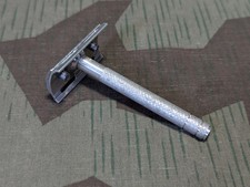 Vintage German Safety Razor 1930s 1940s WWII Aluminum Shaving Travel Old
