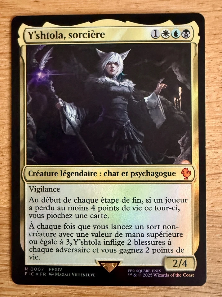 CARTE MAGIC - FINAL FANTASY - Y'shtola, sorcière  - M0007/Foil - FR - Photo 1/1