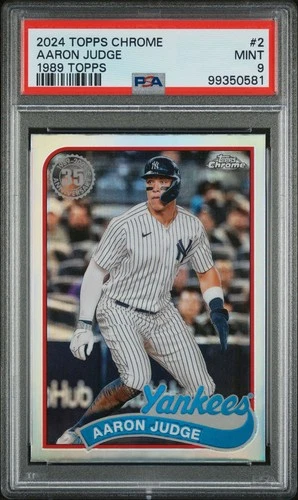 2024 Topps Chrome Baseball - Aaron Judge - 89 Topps Baseball #89CB-2 - PSA 9